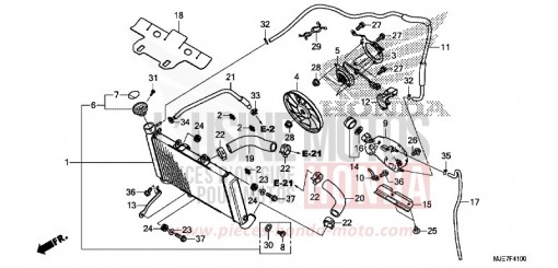 RADIATEUR CBR650FAJ de 2018
